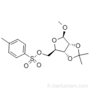 bD-ribofuranoside, méthyl2,3-O- (1-méthyléthylidène) -, 5- (4-méthylbenzènesulfonate) CAS 4137-56-8